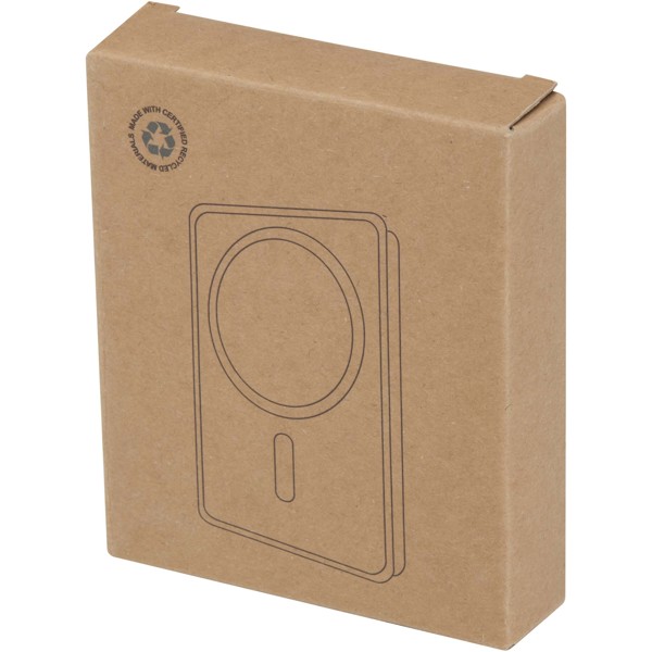 Acrab 15 W 10.000 mAh magnetische kabellose Powerbank mit 20 W PD aus recyceltem Kunststoff - weiss