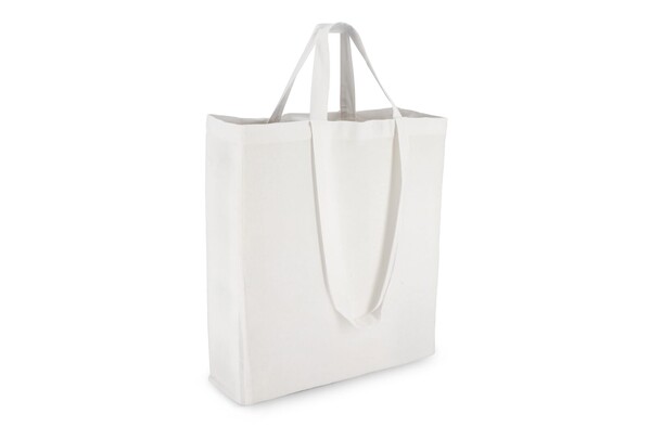 Sac fourre-tout en coton OEKO-TEX® 38 x 10 x 42cm 140g/m². - Blanc