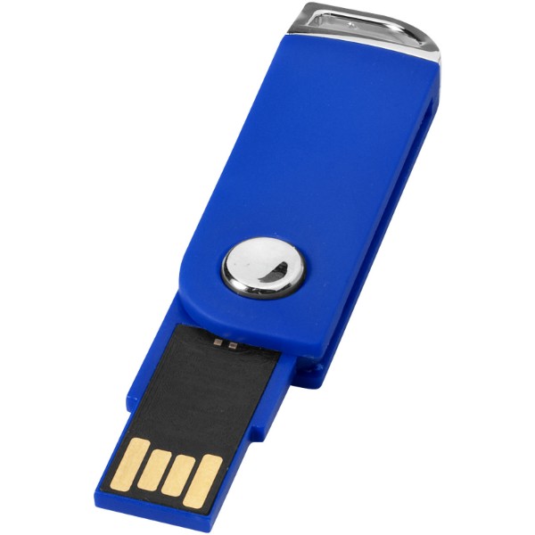 Clé USB pivotante rectangulaire - Bleu / 64GB