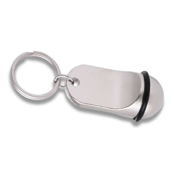 Old School metal keyring