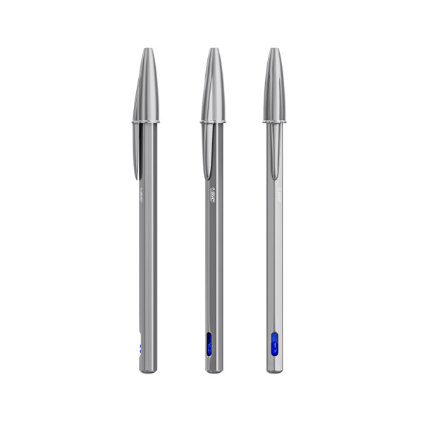 BIC® Cristal® ReNew - Metall Blaue Tinte