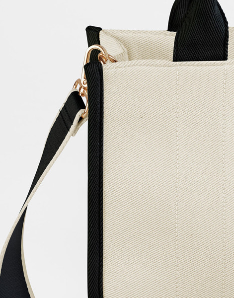 Puerto Medium Tote - Natural / Black / ONE SIZE