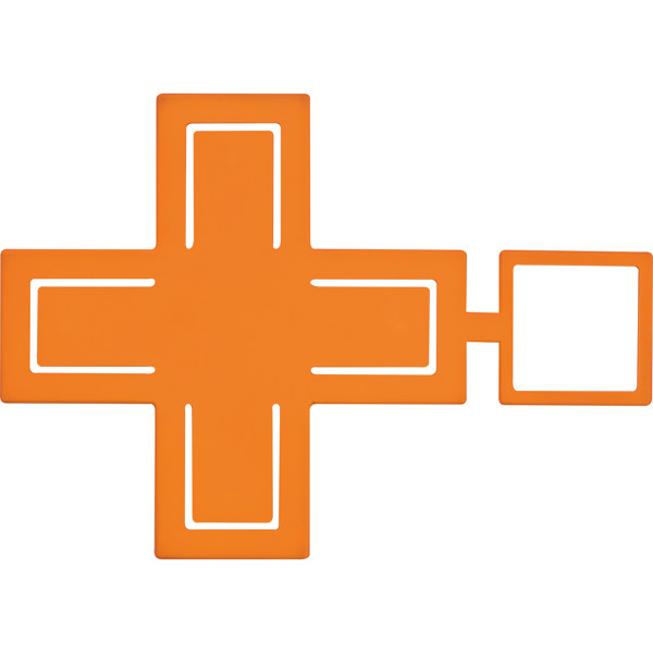 Szilikon bevonatú mobiltartó - Orange