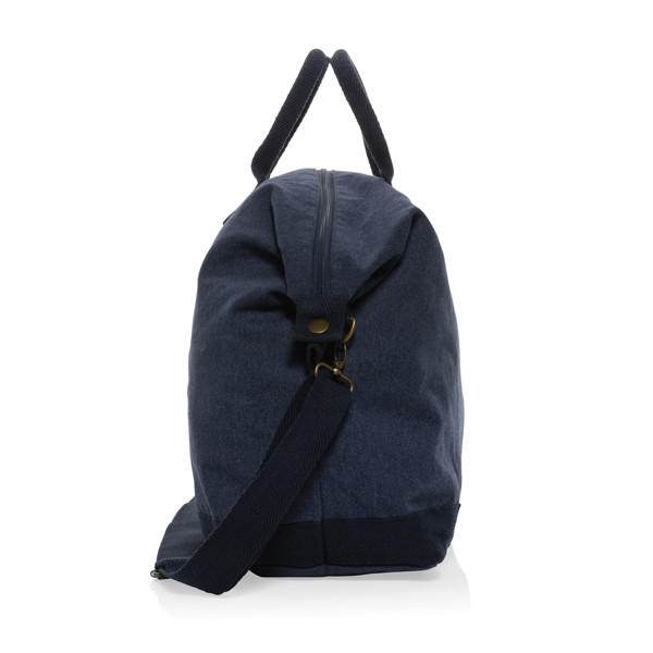 Sac week-end en toile recyclée 500 g/m² AWARE™ Kezar - Bleu Marine