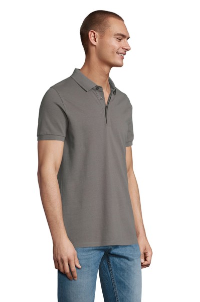 POLO PIQUÉ COM CARCELA OCULTA PARA HOMEM - NEOBLU OWEN MEN - Cinzento claro 