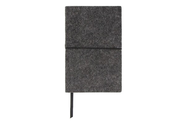 Carnet A5 en feutrine - Gris foncé