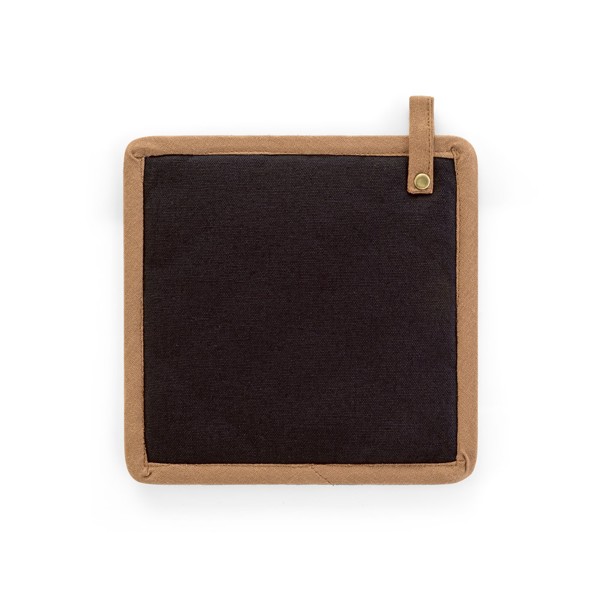 CLOVES. Chňapka z bavlněného plátna (275 g/m²) - Černá