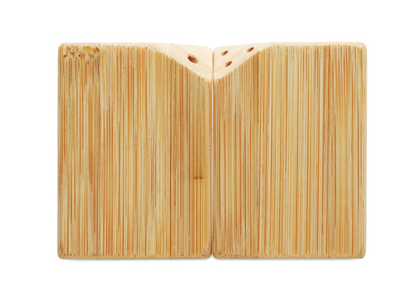 Bamboo salt & pepper set Both
