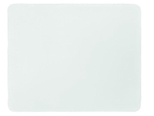 Odeja iz flisa Bogda RPET 130gr/m², 150x120cm - Bela