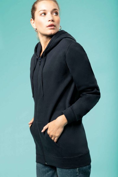 Full Zip Hooded Sweatshirt - Light Royal Blue / XS