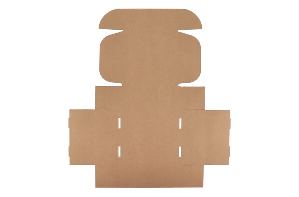 Boîte cadeau personnalisée pour 4 mugs 24.3 x 24.3 x 9.9 cm - Marron