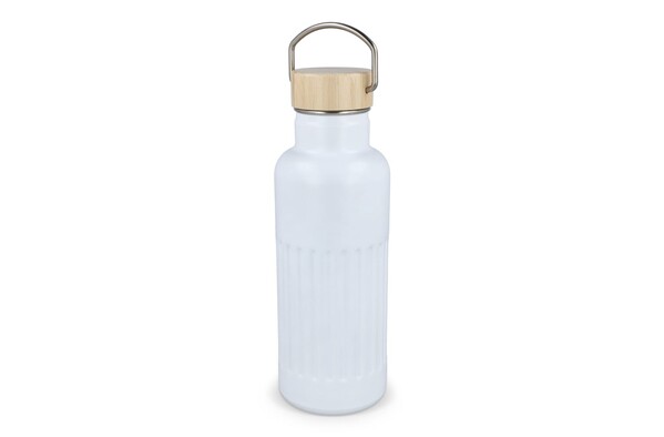 Bouteille isotherme en acier inoxydable recyclé 500 ml - Blanc