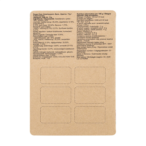 Egyedi Rágógumi CreaChew Deluxe Eco