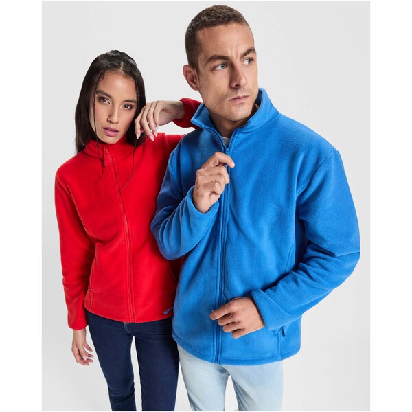 Giacca in pile da uomo con cerniera intera Artic - Rosso / 4XL