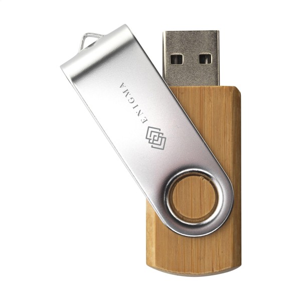 Twist Bamboo en stock clé USB 16 GB - Bambou / 16GB