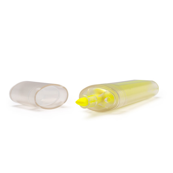 Fluorescent highlighter personalised from recycled RPET plastic translucent