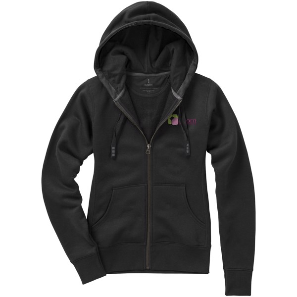 Arora women's full zip hoodie - Solid black / L