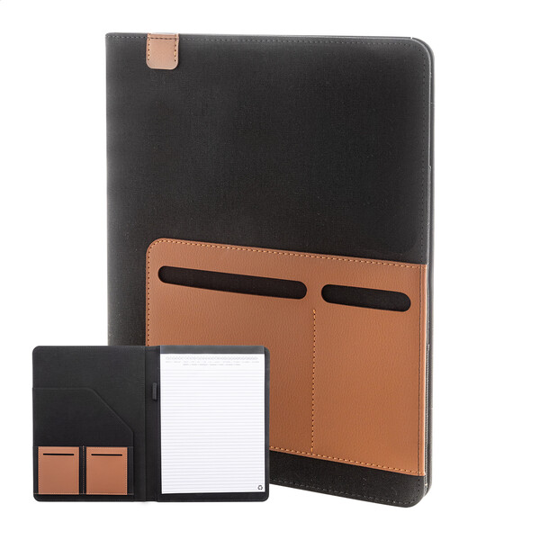Recycled Canvas Document Folder Capudo A4 - Black