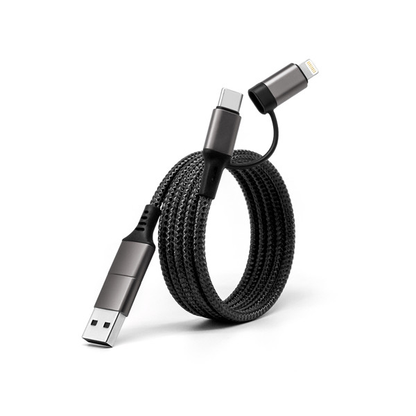 Magnetický rychlonabíjecí datový kabel 4v1 UC063 - SILVER