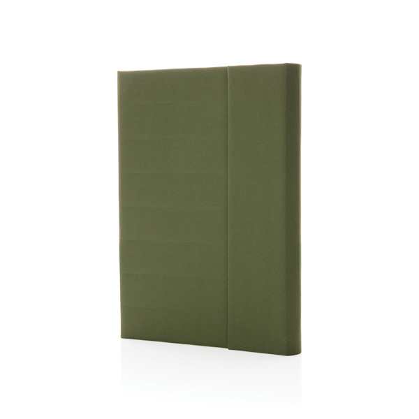 Xd Xclusive A5 notebook, magnetic closure, rPET cover - Green