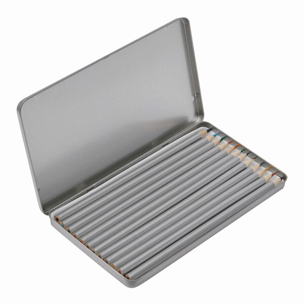 12 Long Coloured Pencils Silverstar