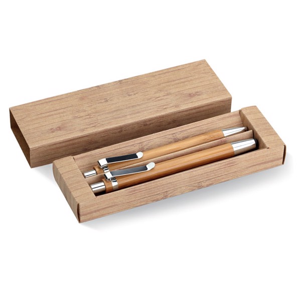 Bamboo pen and pencil set Bambooset
