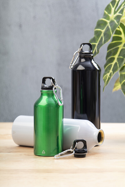 Recycled Aluminium Bottle Raluto XL - White