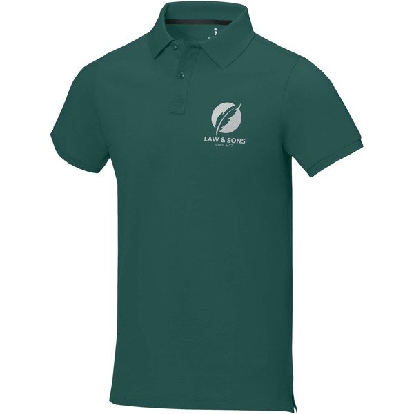 Polo de manga curta para homem de 200 g/m² Calgary - Verde floresta / S