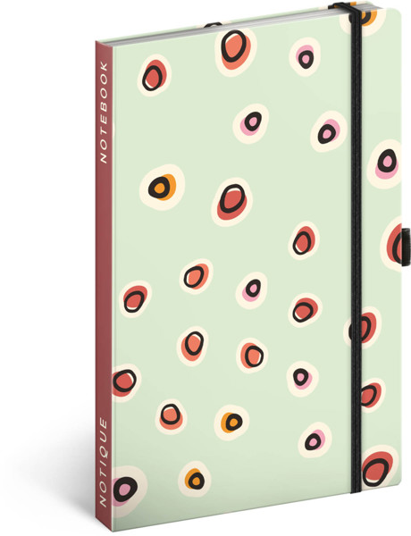 Notique Notes Puntíky, Linkovaný, 13 x 21 cm