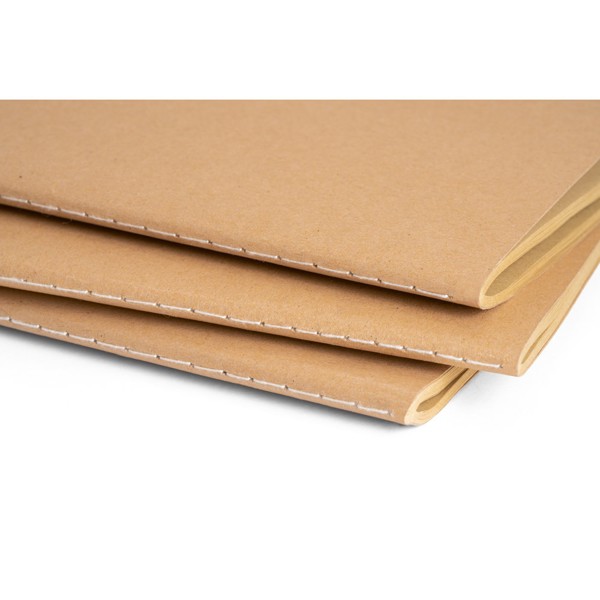 PS - ALCOTT A5. A5 notepad with Kraft paper cover (250 g/m²)