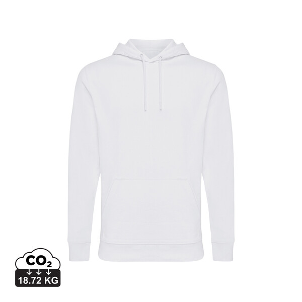 Mikina s kapucí Iqoniq Jasper z recykl. bavlny - Recycled White / M