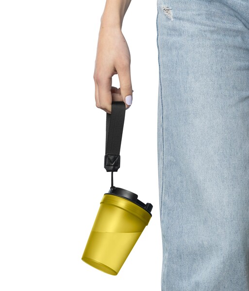 Travel drinking mug 350 ml Lush - yellow