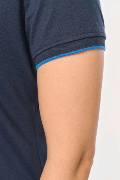 Ladies Short-Sleeved Daytoday T-Shirt - Navy / Silver / XS