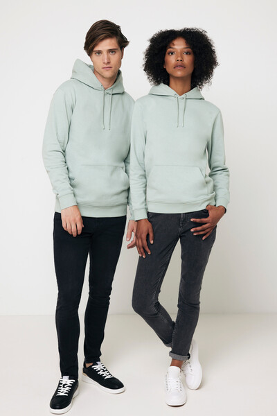 Mikina s kapucí Iqoniq Jasper z recykl. bavlny - Iceberg Green / XXL