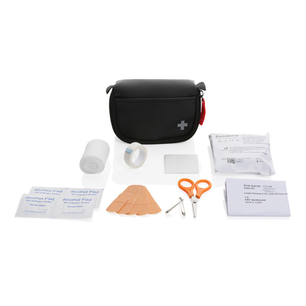 XD - RECYCLED NUBUCK PU POUCH FIRST AID SET MAILABLE