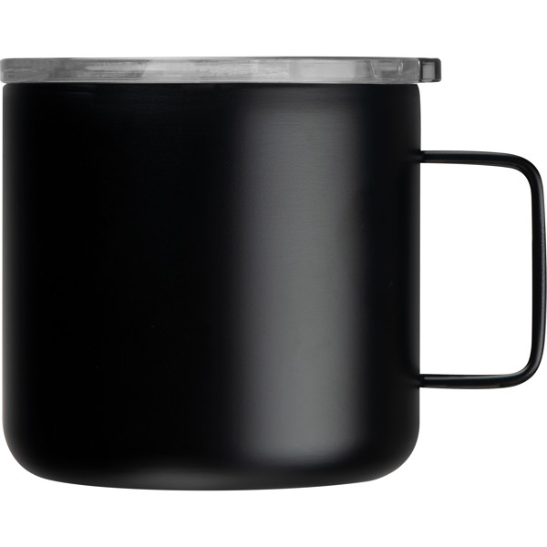 Stainless steel drinking cup MAGNUS - Black