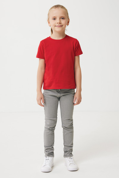 T-shirt pour enfants en coton recyclé IQONIQ Koli - Rouge / 1112