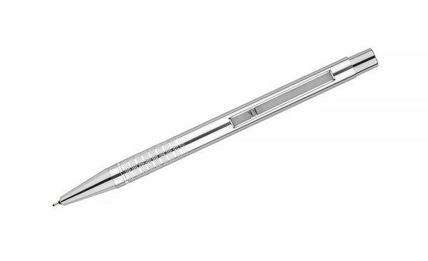 Ball pen BONITO black ink - silver