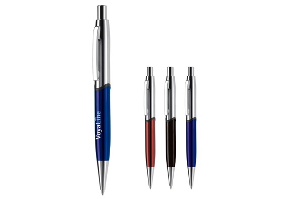 Nautilus ball pen metal - Black / Silver