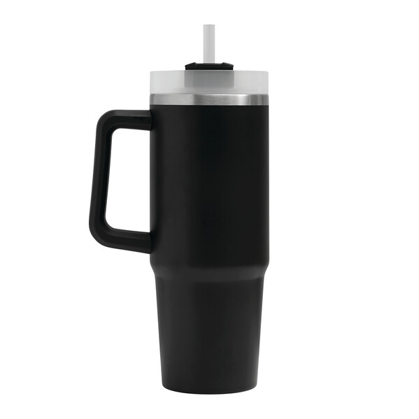 Vákuový pohár na pitie Drink Deluxe - Čierna