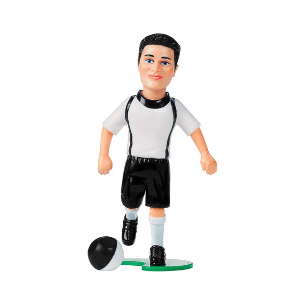 Kick & Fun "Mittelfeldspieler" 10 Cm Mit Ball - Weiß/Schwarz