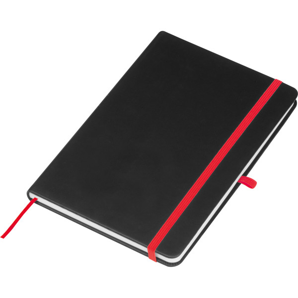 A5 notebook with coloured engraving SILKE - Red