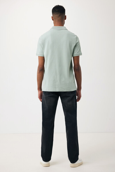Polo tričko IQONIQ Yosemite z recykl. bavlny - Iceberg Green / XXXL