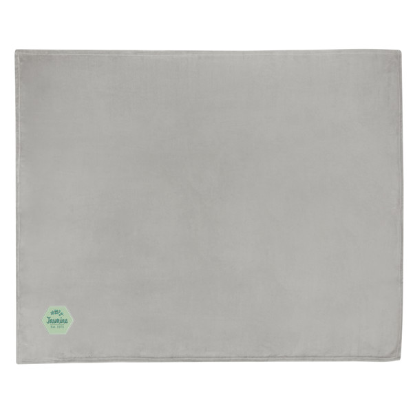 Coperta in coral fleece RPET certificato GRS Lily - Grigio