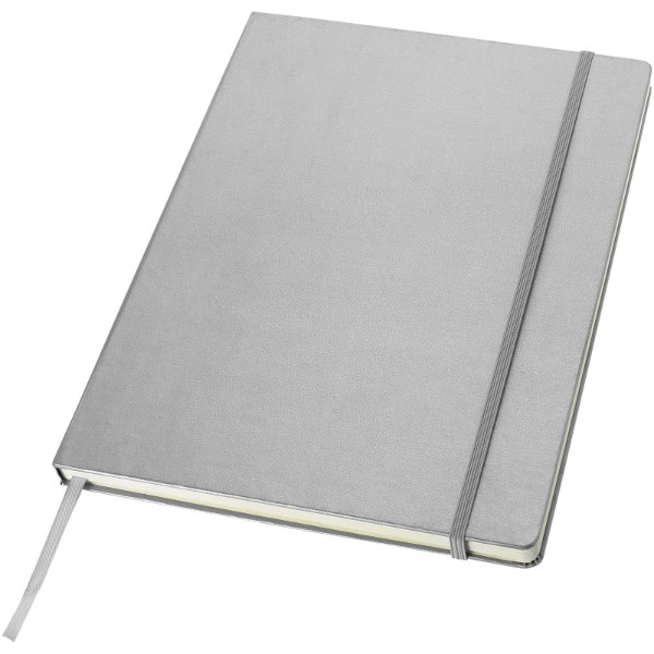Executive A4 hard cover notebook - Silver