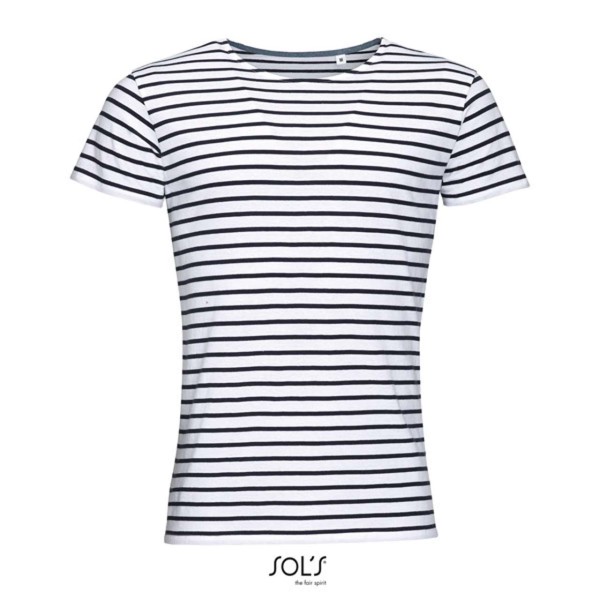 Sol's Miles Men - Round Neck Striped T-Shirt - S