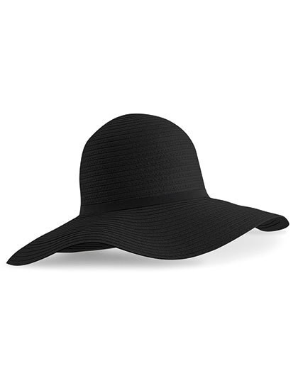 Marbella Wide-Brimmed Sun Hat - Black / One Size