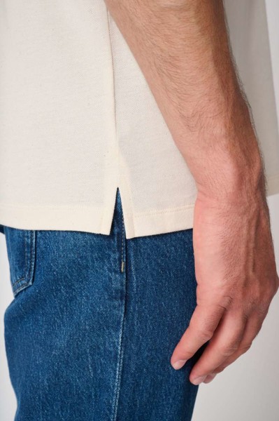 Men's Pique Polo Shirt - Ideal White / S