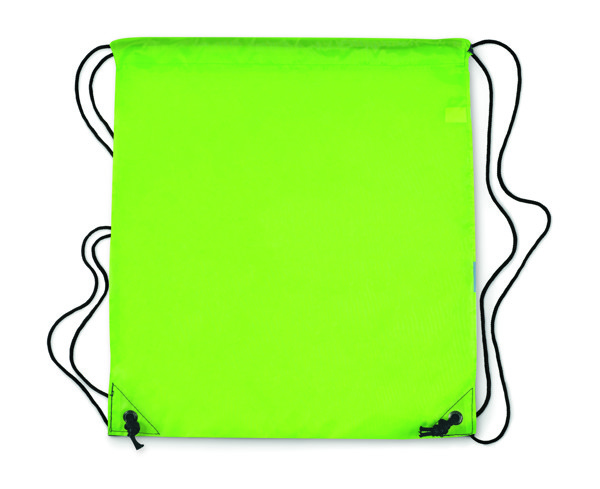 Sac à cordons avec bandes réfl Stripe - Jaune Fluo