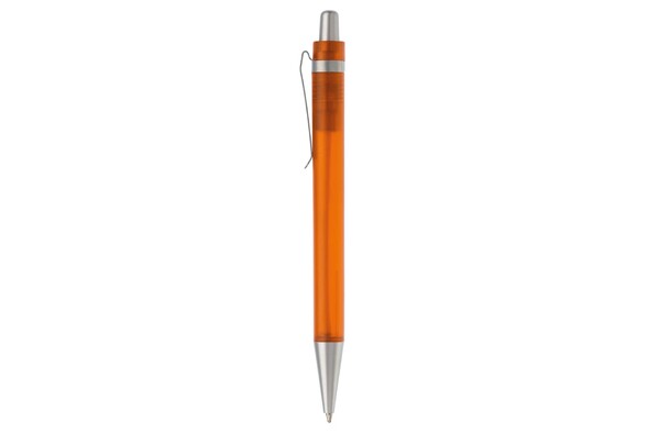 Ball pen Antarctica metal clip - Ecru / Orange